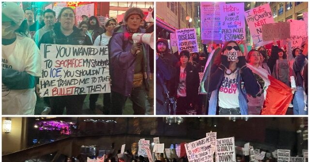 watch:-san-antonio-socialists-mark-trump-anniversary-with-small-anti‑ice-march-near-the-alamo