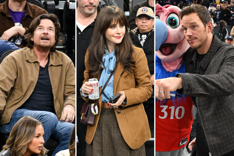 chris-pratt,-jason-bateman,-zooey-deschanel flock-to-intuit-dome-for-lakers-vs.-clippers