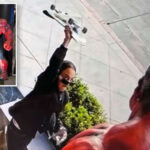 unhinged-skateboarder-attacks-life-sized-marvel-comics-red-hulk-statue-outside-la-gym