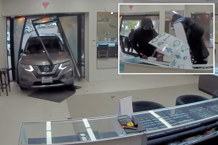 shocking -video-shows-thieves-crashing-suv-through-jewelry-store-in-wild-$1m-heist:-‘scariest-thing-in-my-life’