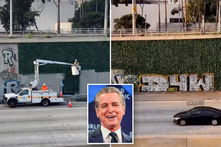 governor-gavin-newsom-mocked-over-anti-graffiti-fail-as-vandals-immediately-tag-‘paint-proof’-walls