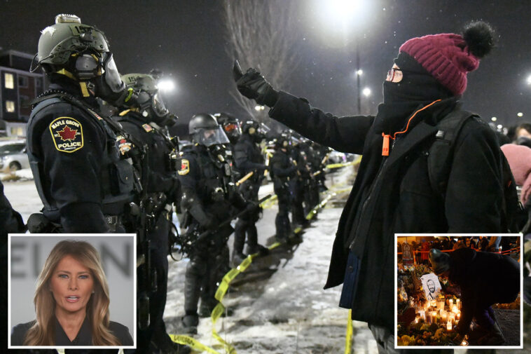 melania-trump-calls-for-‘unity’-in-minneapolis-and-urges-anti-ice-demonstrators-to-‘protest-in-peace’
