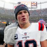 patriots’-mike-vrabel-deflects-drake-maye-injury-questions,-says-‘nobody’s-100%’-ahead-of-super-bowl