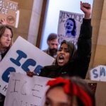 anti-ice-activists-storm-minnesota-capitol-to-protest-outside-walz’s-office