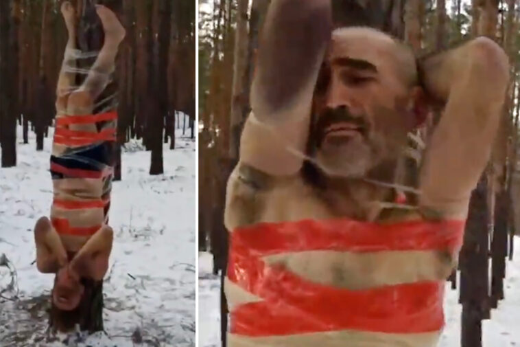 putin’s-commanders-tie-half-naked-soldier-accused-of-desertion-to-tree-in-brutal-torture-footage
