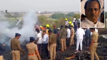 private-plane-crashes-in-india,-killing-deputy-chief-minister-ajit-pawar-and-4-others