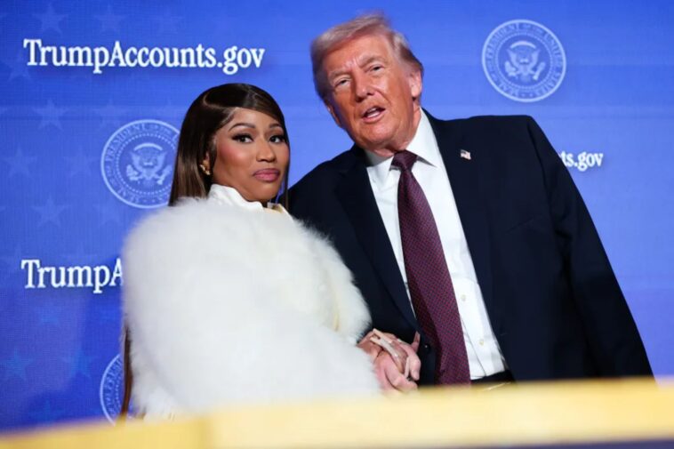 nicki-minaj-says-anti-trump-backlash-makes-her-more-maga,-calls-herself-‘president’s-number-one-fan’