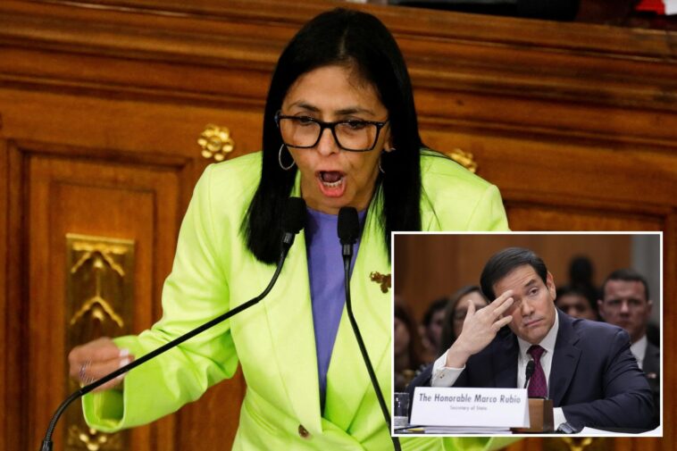 us-won’t-let-delcy-rodriguez-run-venezuela-long-term,-rubio-pledges