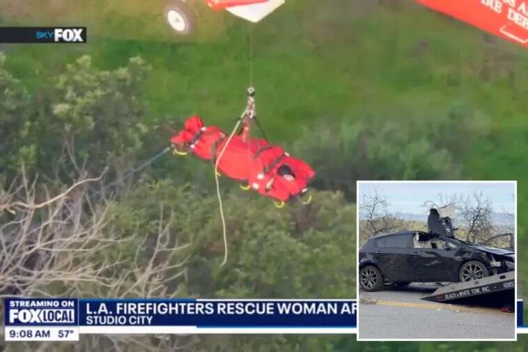 dramatic-video-shows-rescue-of-driver-whose-suv-plunged-150-feet-off-mulholland-drive