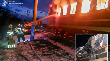 5-killed-in-ukraine-after-russian-drone-hits-passenger-train