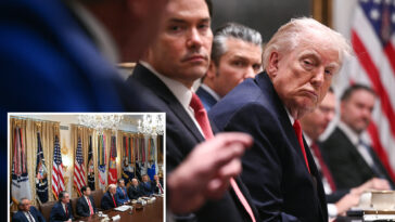 trump-prevents-‘boring’-cabinet-meeting-so-he-doesn’t-fall-asleep,-avoids-minnesota-talk,-kristi-noem