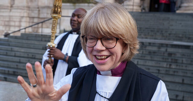 watch:-first-female-archbishop-of-canterbury-heckled-at-st-paul’s-cathedral-confirmation