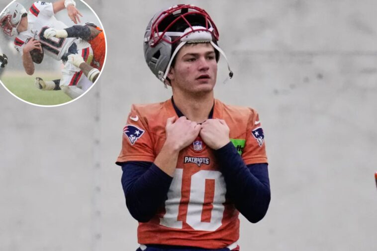 drake-maye-misses-patriots-practice-in-super-bowl-2026-injury-drama