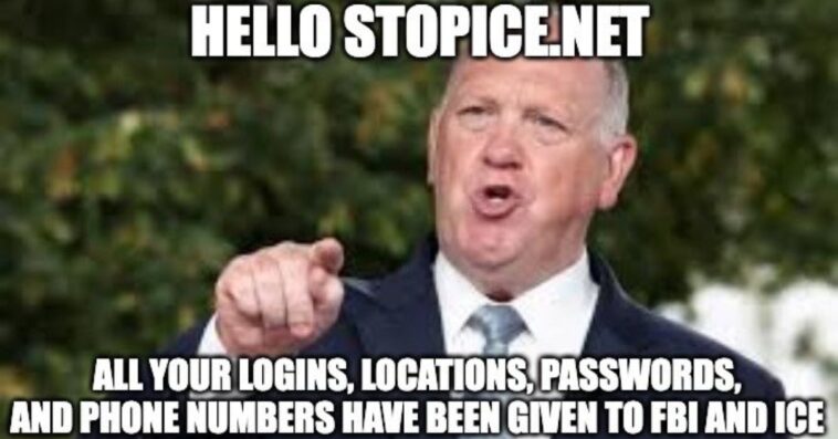 anti-ice-crowdsourced-tracking-site-hacked-—-database-overwritten-with-tom-homan-memes,-user-data-allegedly-turned-over-to-fbi/ice