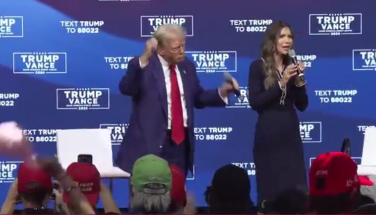 trump-defends-kristi-noem-from-“radical-left-lunatics,-insurrectionists,-agitators,-and-thugs”-–-“elections-have-consequences!!!”