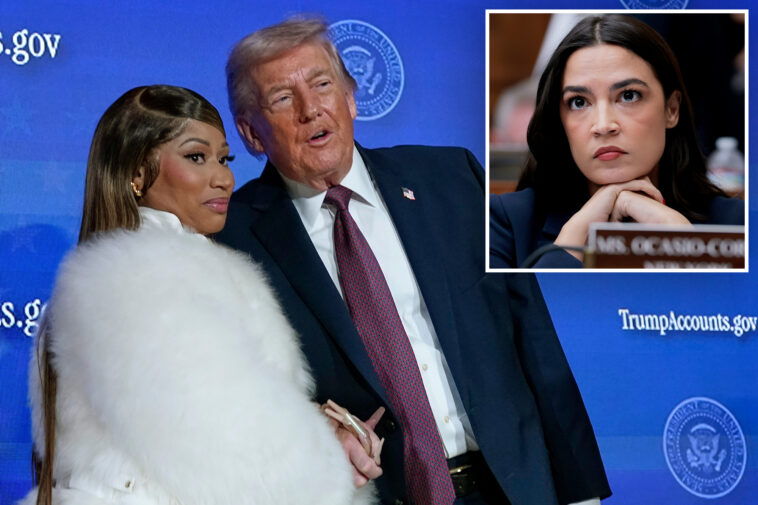 aoc-rips-nicki-minaj-after-rapper-dubs-herself-trump’s-no.-1-fan:-‘turning-on-her-own-for-personal-gain’