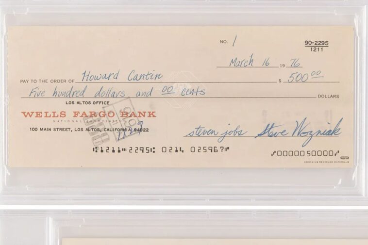 first-ever-apple-check-signed-by-steve-jobs-sells-for-a-whopping-$2.4m-at-auction