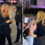 masked-agitators-mob-female-reporter-during-dtla-anti-ice-protests,-try-to-cut-camera-cable