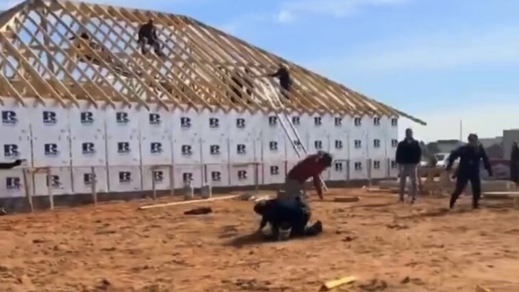 local-sheriff’s-and-fire-departments-assist-ice-in-arresting-nine-illegal-aliens-at-construction-site-in-midland,-texas-(video)