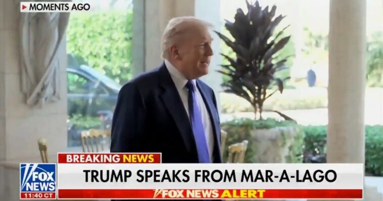 president-trump-arrives-at-mar-a-lago-to-attend-wedding-of-longest-serving-advisor-dan-scavino-(video)