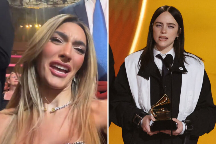influencer-emily-austin’s-sneering-live-reaction-to-billie-eilish’s-anti-ice-grammys-tirade-goes-mega-viral