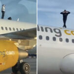 idiot-climbs-onto-roof-of-passenger-plane-and-refuses-to-come-down-for-10-minutes
