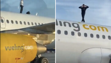 idiot-climbs-onto-roof-of-passenger-plane-and-refuses-to-come-down-for-10-minutes