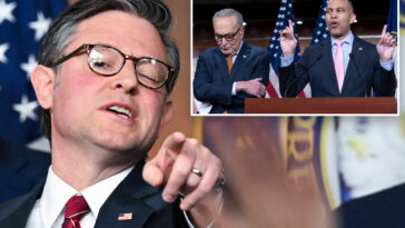 mike-johnson-gloats-over-‘family-squabble’-between-schumer-and-jeffries:-‘i’m-not-trying-to-fuel-that’