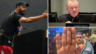 lapd-meeting-again-descends-into-chaos-as-slur-slinging-protestors-shout-down-top-commissioner
