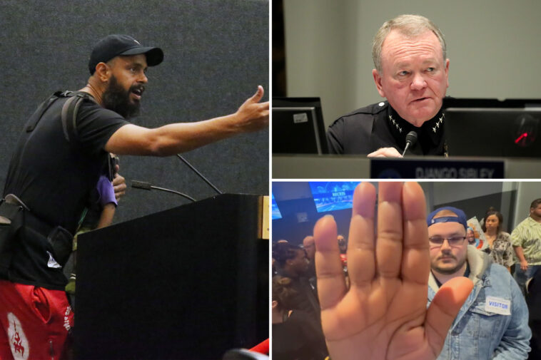 lapd-meeting-again-descends-into-chaos-as-slur-slinging-protestors-shout-down-top-commissioner