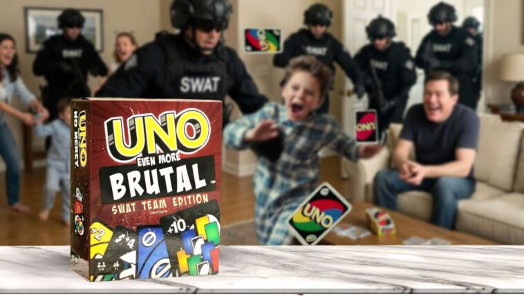 ‘uno:-even-more-brutal-edition’-comes-with-card-that-swats-your-family-members-and-has-them-arrested-on-false-charges