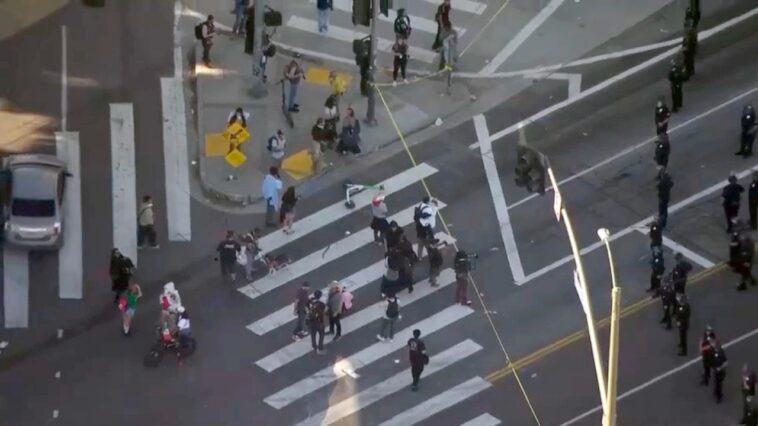 massive-student-immigration-protest-turns-violent-in-downtown-la;-dispersal-order-issued:-police