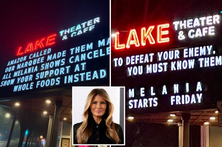amazon-pulls-‘melania’-documentary-from-oregon-theater-after-marquee-mocks-film