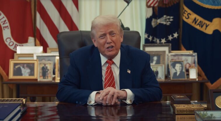 watch:-president-trump-delivers-surprise-message-to-daily-wire-and-yaf’s-‘freedom-at-250’-event