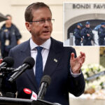 israel’s-president-visits-sydney’s-bondi-beach-massacre-site-and-meets-victims’-families