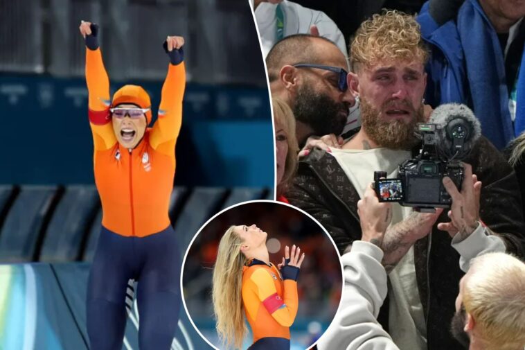 jutta-leerdam-wins-gold,-breaks-olympic-record-with-fiance-jake-paul-brought-to-tears
