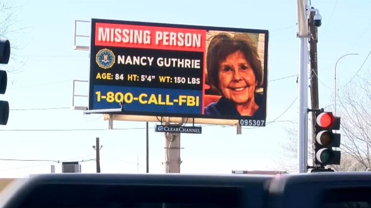 fbi-nancy-guthrie-billboard-campaign-aims-for-‘crucial-piece-of-information’