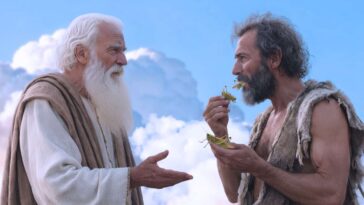 peter-trying-to-explain-to-john-the-baptist-he-doesn’t-have-to-eat-bugs-anymore