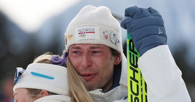 watch:-norwegian-biathlete-overcome-with-emotion,-admits-to-cheating-on-girlfriend-after-earning-bronze-medal
