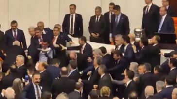 brawl-erupts-in-turkish-parliament-as-two-parties-throw-punches-over-justice-minister’s-appointment