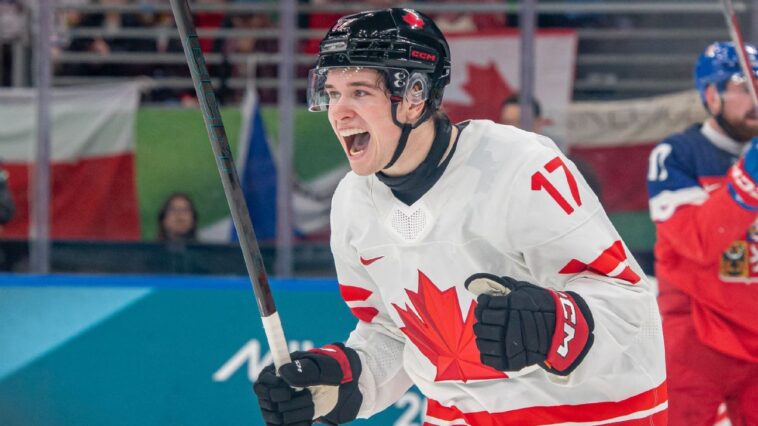 celebrini-leads-canada’s-rout-in-olympic-hockey