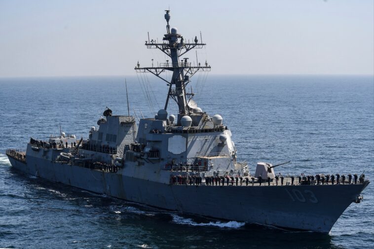 us-navy-destroyer,-supply-ship-collide-in-caribbean,-injuring-2-sailors