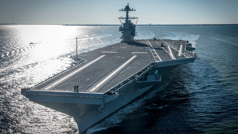 uss-ford-ordered-to-the-middle-east,-the-second-aircraft-carrier-being-sent-to-the-region