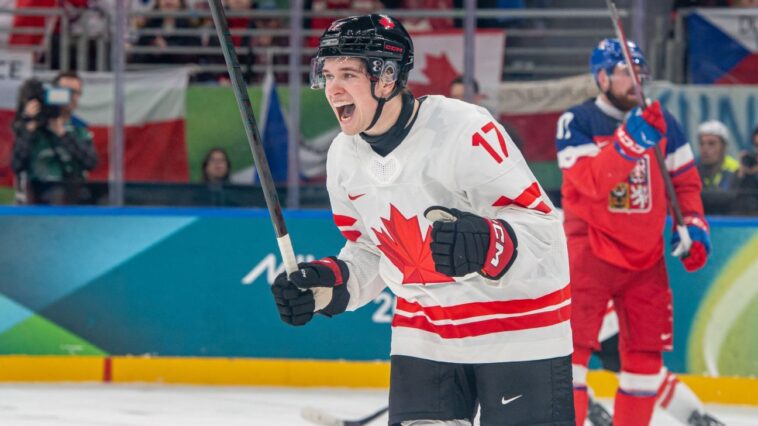 ‘he’s-the-truth’:-inside-macklin-celebrini’s-rise-to-stardom-for-the-sharks,-team-canada
