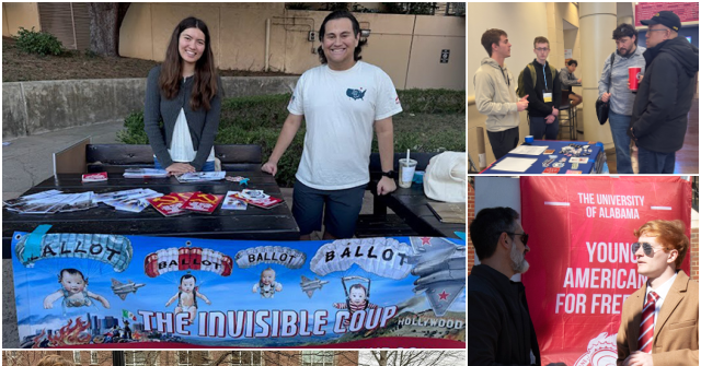 leftists-threaten-to-kill-yaf-students-hosting-‘invisible-coup’-inspired-event:-‘i’m-putting-a-hot-one-through-you-like-they-did’-charlie-kirk