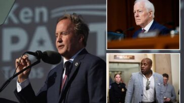 ken-paxton-on-course-for-john-cornyn-runoff-in-texas-senate-republican-primary:-internal-poll