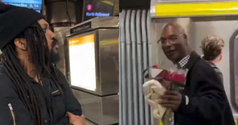 viral-video:-black-man-on-la-subway-calls-out-fellow-black-passenger-demanding-‘whites-need-to-sit-in-the-back’-during-black-history-month