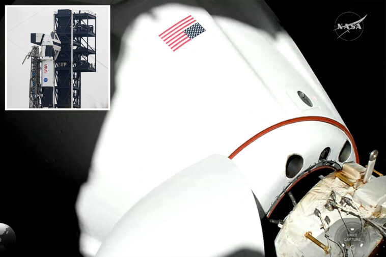 musk’s-spacex-delivers-four-astronauts,-including-americans-and-russians,-to-international-space-station