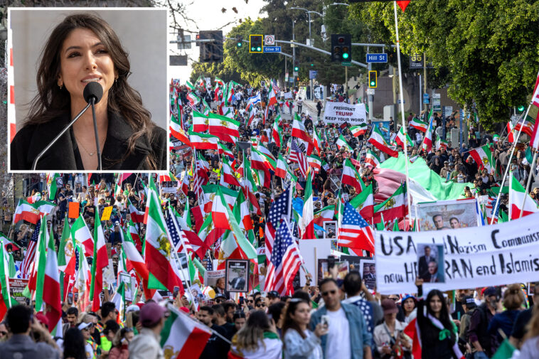 crown-princess-joins-tens-of-thousands-of-demonstrators-protesting-iranian-regime-in-dtla