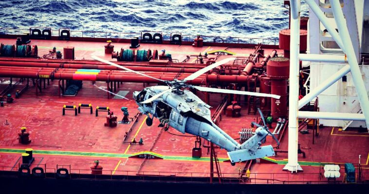 race-across-the-seas:-us-forces-board-sanctioned-oil-tanker-veronica-iii-after-chasing-it-from-the-caribbean-to-the-indian-ocean-(video)